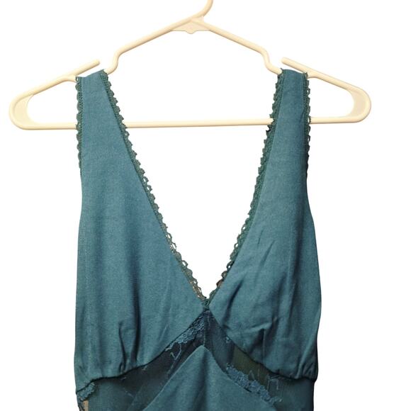 Wild Fable teal babydoll slip dress NWT size medium - Picture 2 of 6
